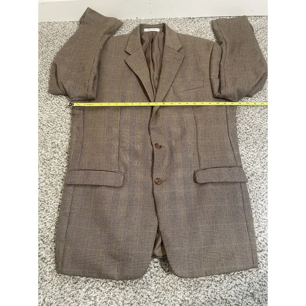 Lauren Ralph Lauren Mens Classic-Fit Ultraflex Stretch Patterned Blazer Size 42L
